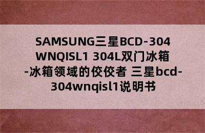 SAMSUNG三星BCD-304WNQISL1 304L双门冰箱-冰箱领域的佼佼者 三星bcd-304wnqisl1说明书